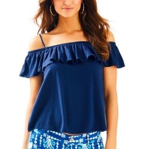 Lilly Pulitzer Tamiami Shirt True Navy